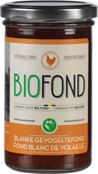 Fond Alb de Pasăre (Pui) BIO – Belfond, 240ml - imagine 2