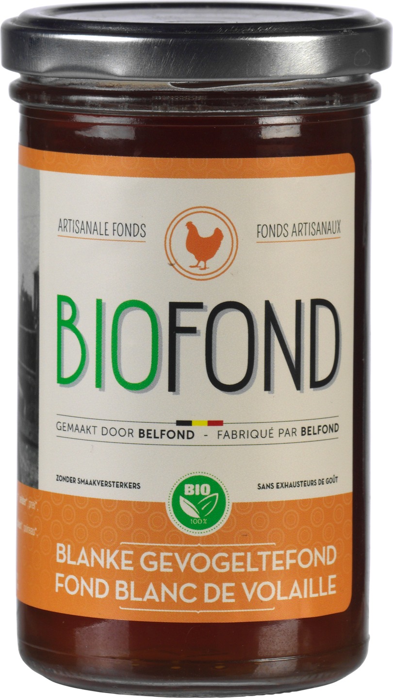 Fond Alb de Pasăre (Pui) BIO – Belfond, 240ml