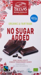 Ciocolată Neagră 54% fără Zahăr Adăugat ECO, Belvas – 90g